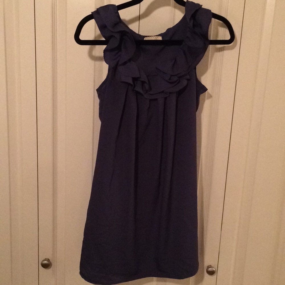 Purple ruffle dress